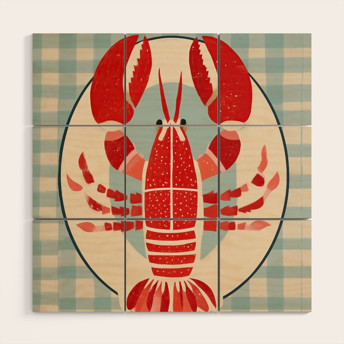 Lobster Lunch Wood Wall Art Gallery Image 1