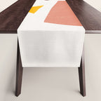 Colorful Rich Pastels Tones Cut-Outs Artwork 01 Table Runner Gallery Image 1