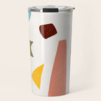 Colorful Rich Pastels Tones Cut-Outs Artwork 01 Travel Mug Gallery Image 1