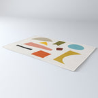 Colorful Rich Pastels Tones Cut-Outs Artwork 01 Rug Gallery Image 3