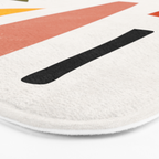 Colorful Rich Pastels Tones Cut-Outs Artwork 01 Bath Mat Gallery Image 3