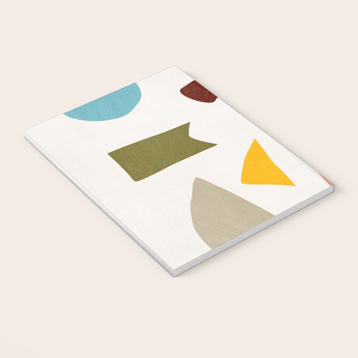Colorful Rich Pastels Tones Cut-Outs Artwork 01 Notebook Gallery Image 3