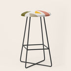 Colorful Rich Pastels Tones Cut-Outs Artwork 01 Stool Gallery Image 1