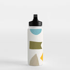 Colorful Rich Pastels Tones Cut-Outs Artwork 01 Water Bottle Gallery Image 3