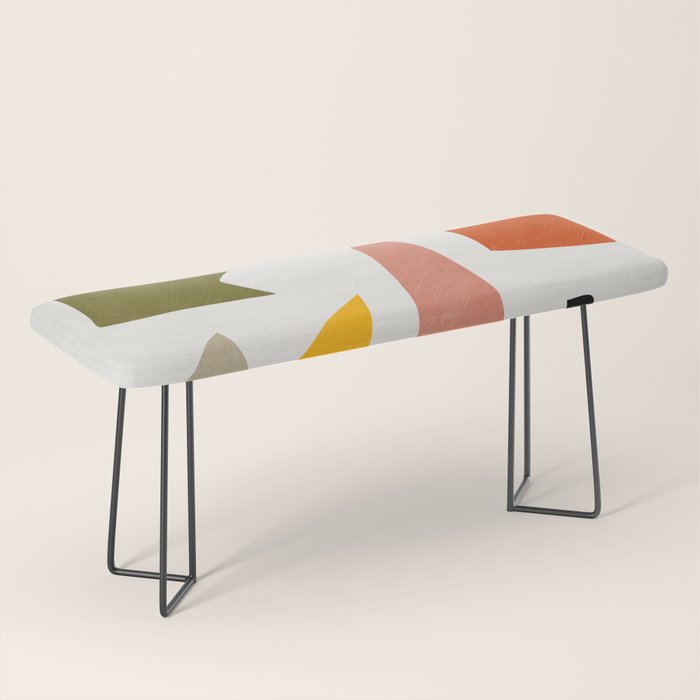 Colorful Rich Pastels Tones Cut-Outs Artwork 01 Bench Gallery Image 1