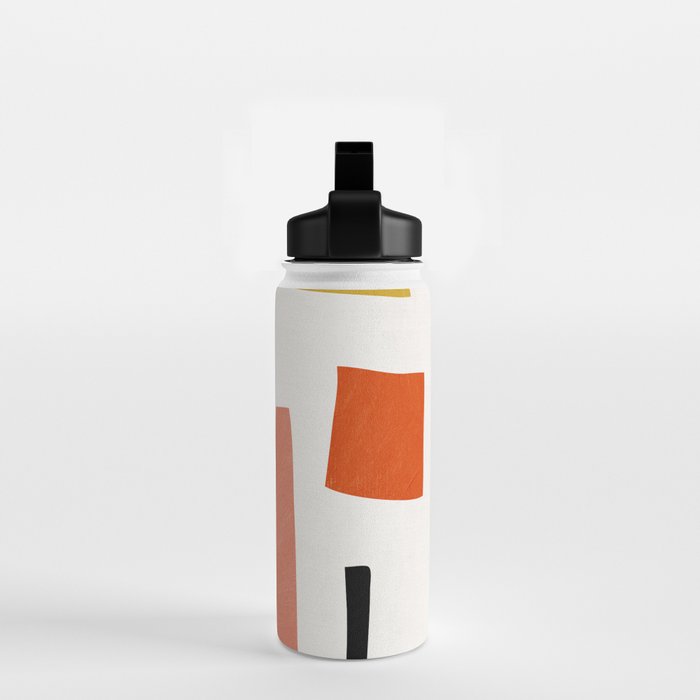 Colorful Rich Pastels Tones Cut-Outs Artwork 01 Water Bottle Gallery Image 2