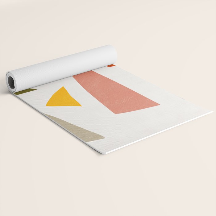 Colorful Rich Pastels Tones Cut-Outs Artwork 01 Yoga Mat Gallery Image 2