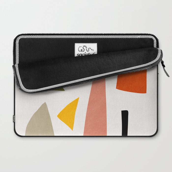 Colorful Rich Pastels Tones Cut-Outs Artwork 01 Laptop Sleeve Gallery Image 2