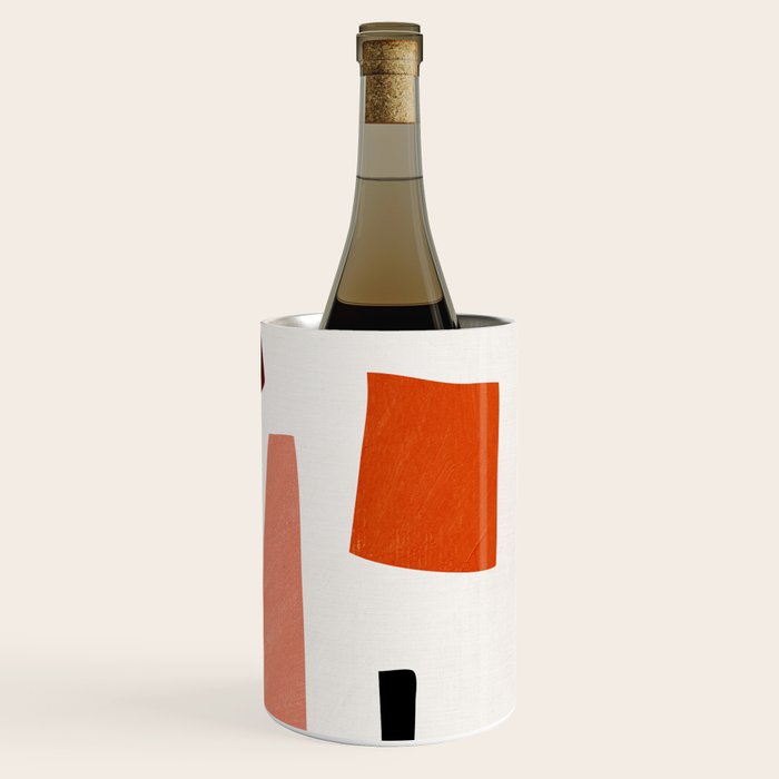 Colorful Rich Pastels Tones Cut-Outs Artwork 01 Wine Chiller Gallery Image 3