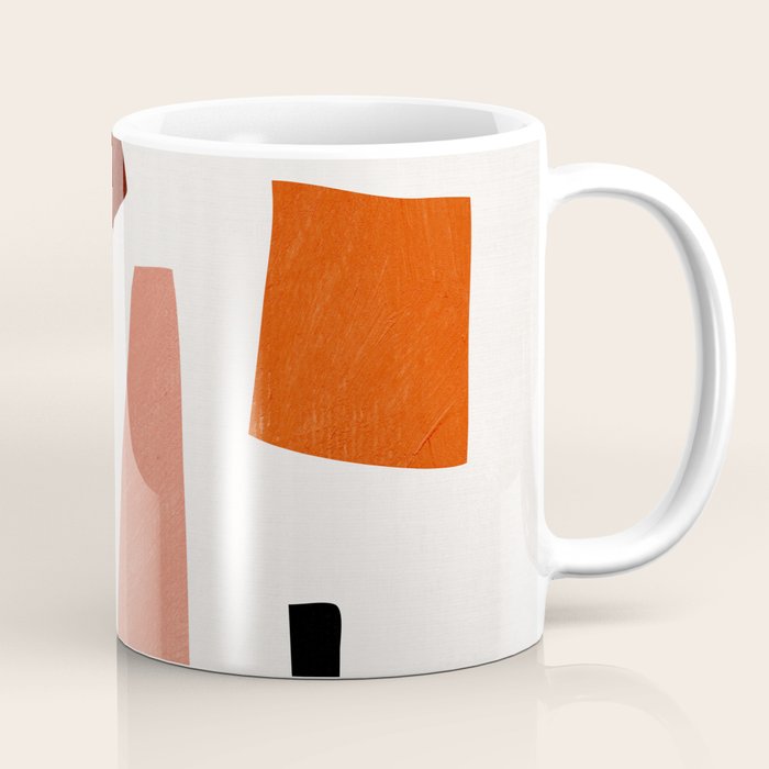 Colorful Rich Pastels Tones Cut-Outs Artwork 01 Coffee Mug Gallery Image 1