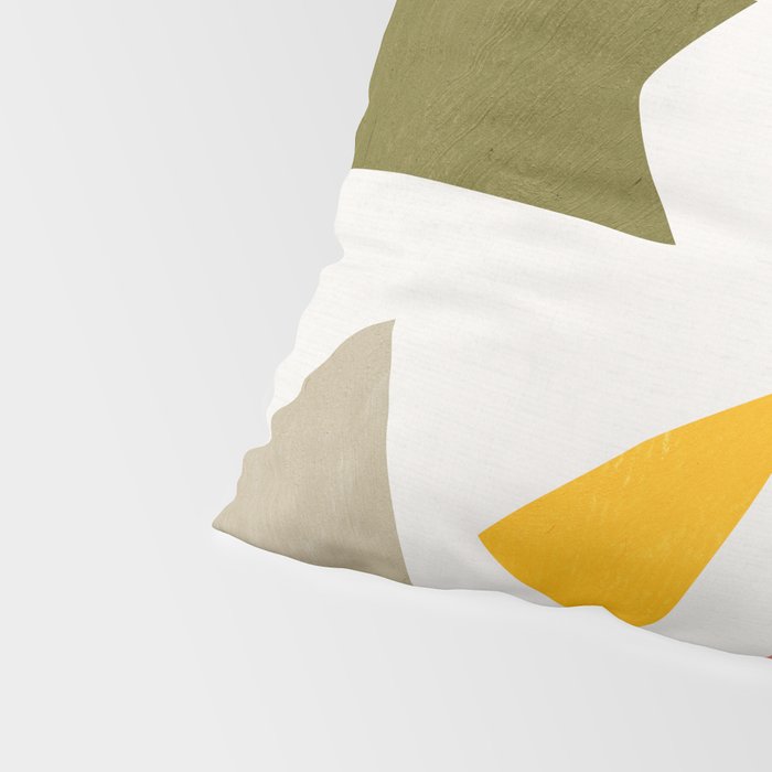 Colorful Rich Pastels Tones Cut-Outs Artwork 01 Pillow Sham Gallery Image 4