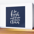 so fresh so clean clean (navy) Wall Mural Gallery Image 2