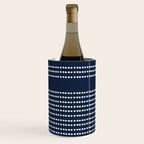 Spotted, African Pattern in Blue and White Wine Chiller Gallery Image 1
