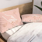 Can I Pet Your Dog - Rose Gold & Blush Palette Pillow Sham Gallery Image 2