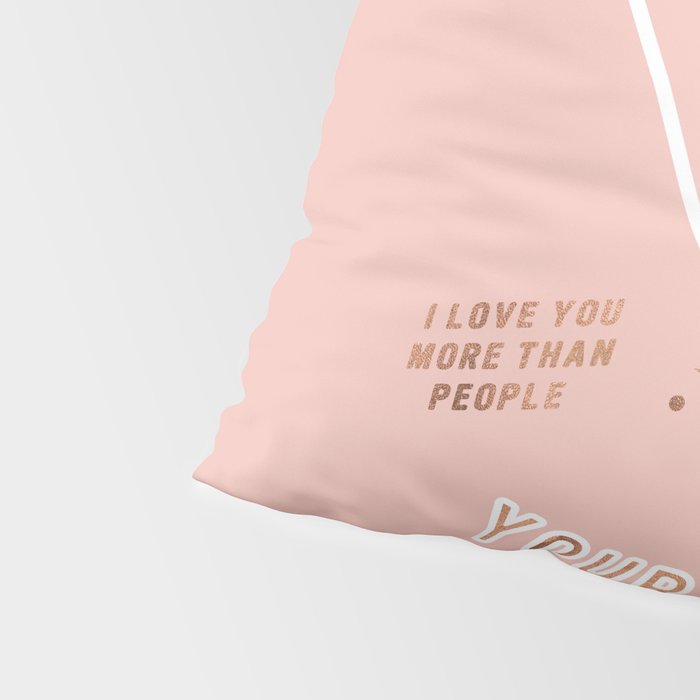Can I Pet Your Dog - Rose Gold & Blush Palette Pillow Sham Gallery Image 4