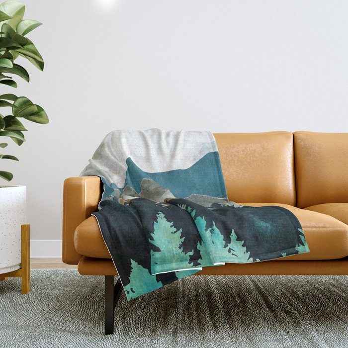 Forest Mist Throw Blanket Gallery Image 1