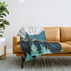 Forest Mist Throw Blanket Gallery Image 1