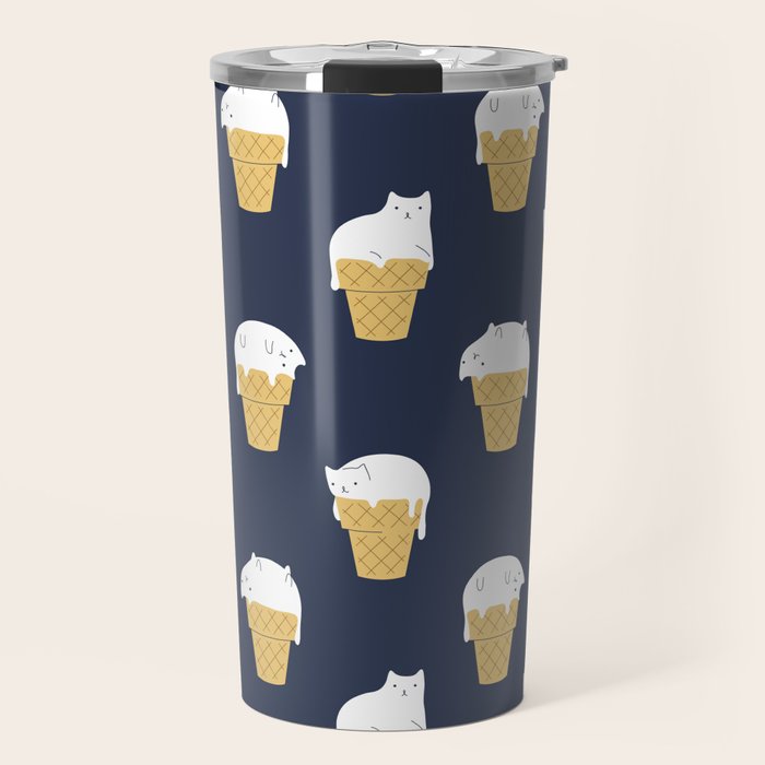 Meowlting Pattern Travel Mug Gallery Image 1