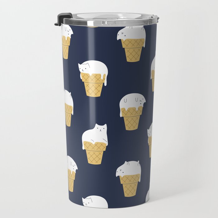 Meowlting Pattern Travel Mug Gallery Image 3