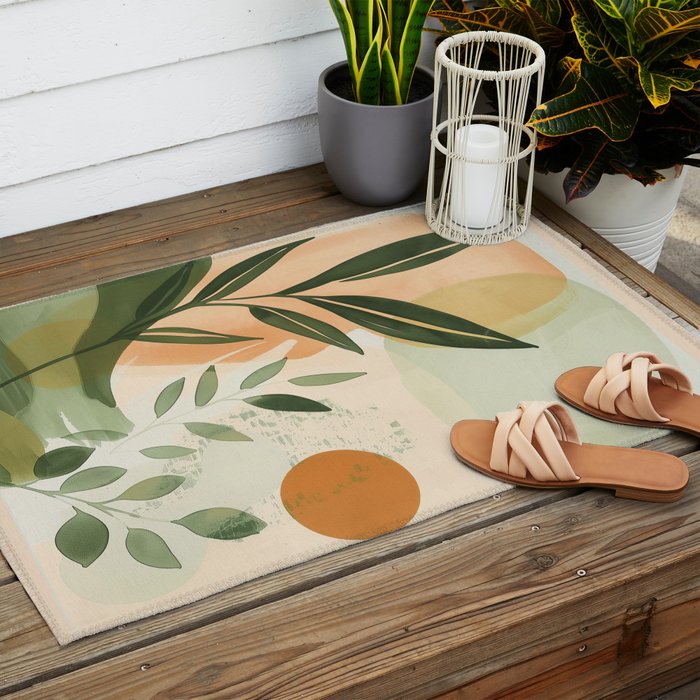 Shapes of Nature III Outdoor Rug Gallery Image 2
