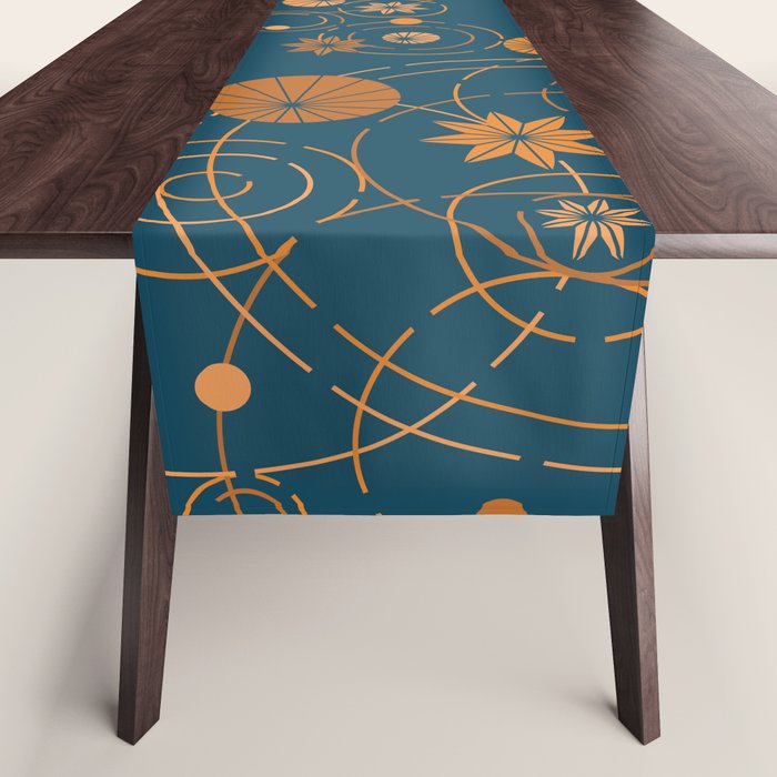 Lotus pool geometry Table Runner Gallery Image 1