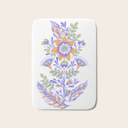 Folk Floral Blue Green Orange Bath Mat Gallery Image 1
