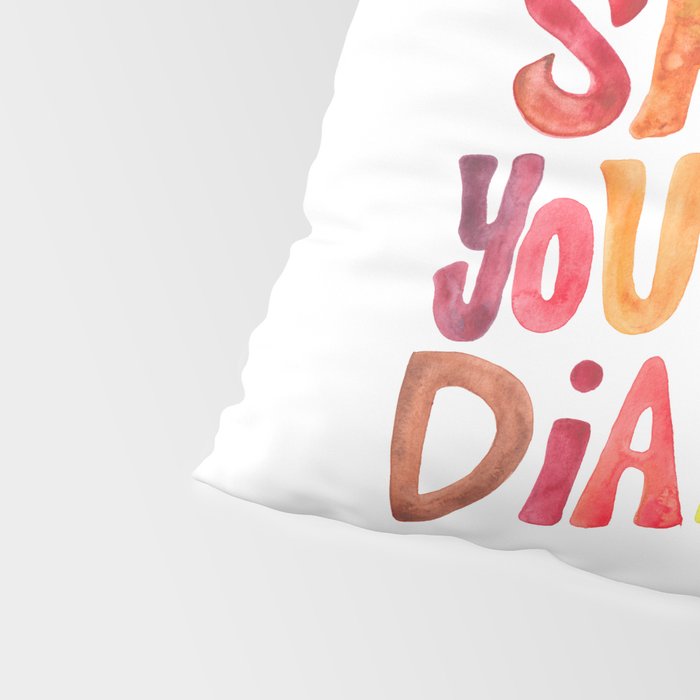 Shine On You Crazy Diamond - Rainbow Palette Pillow Sham Gallery Image 4