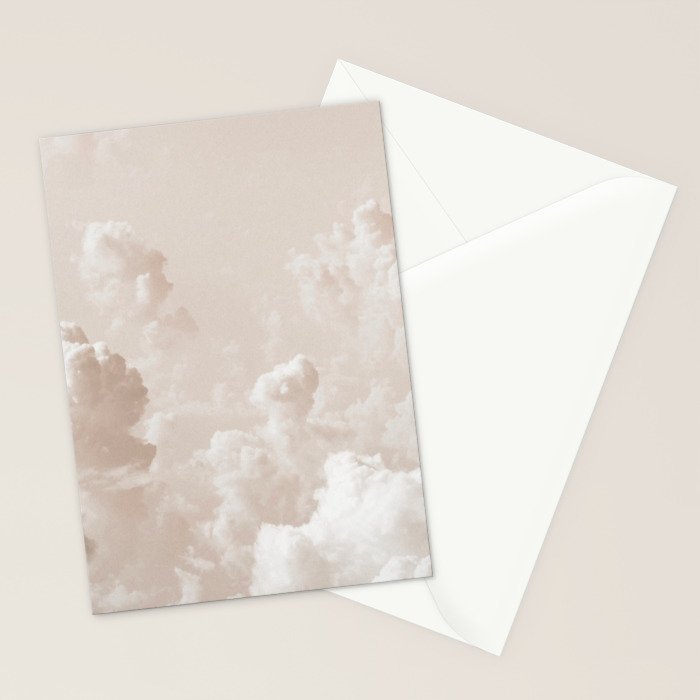 Light Academia Aesthetic white clouds Stationery Card Gallery Image 2