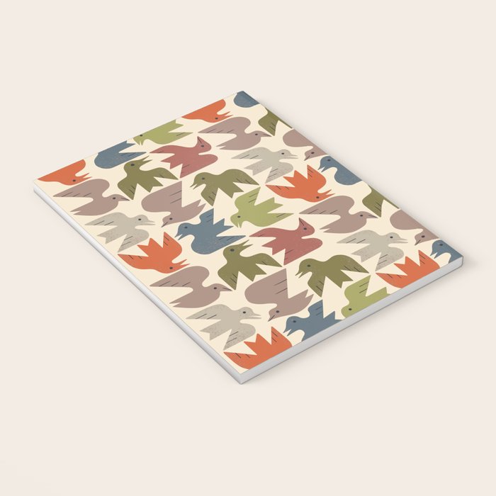 Midcentury Bird Grid Notebook Gallery Image 3