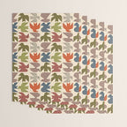 Midcentury Bird Grid Wrapping Paper Gallery Image 3