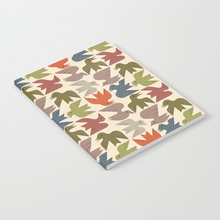 Midcentury Bird Grid Notebook Gallery Image 1
