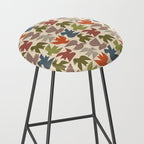 Midcentury Bird Grid Stool Gallery Image 2