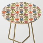 Midcentury Bird Grid Side Table Gallery Image 2