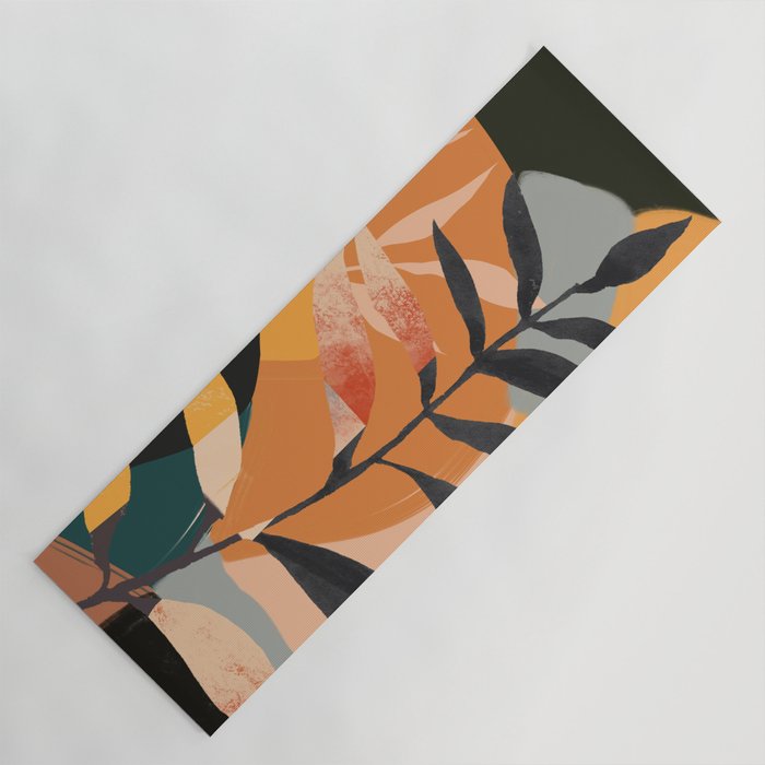 Abstract Art Tropical Leaves 108 Yoga Mat Gallery Image 1