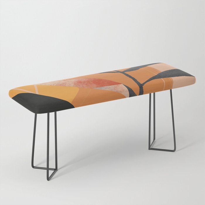 Abstract Art Tropical Leaves 108 Bench Gallery Image 1