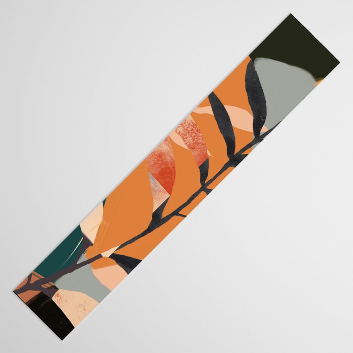 Abstract Art Tropical Leaves 108 Table Runner Gallery Image 3
