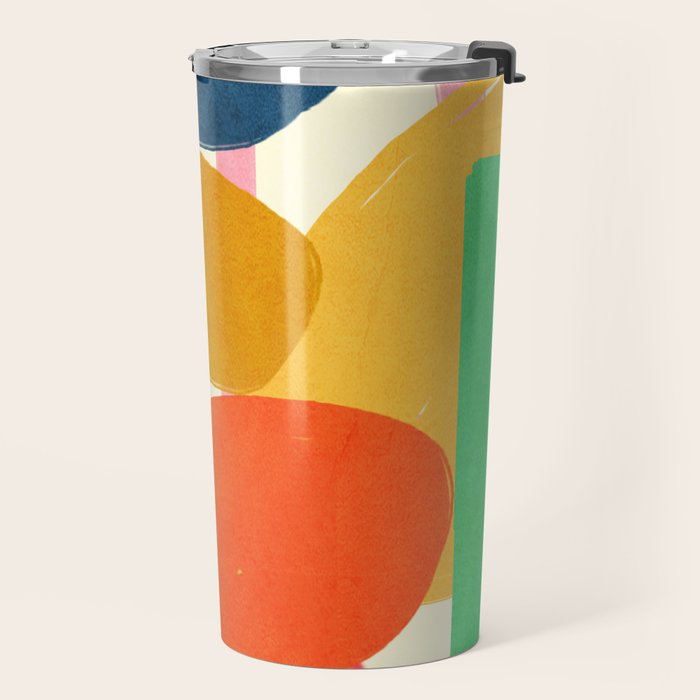 Modern Abstract Shape 01 Travel Mug Gallery Image 2