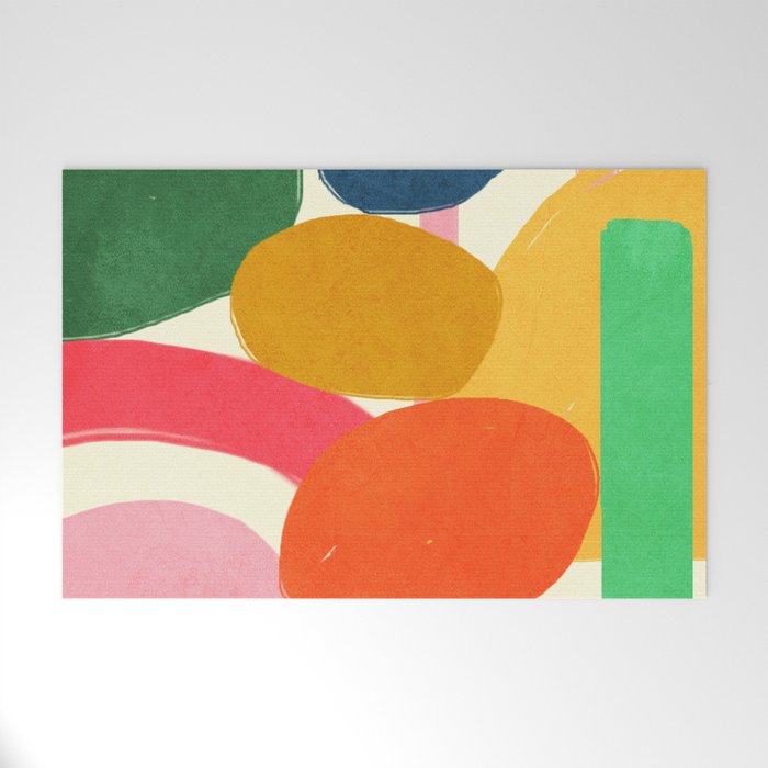 Modern Abstract Shape 01 Welcome Mat Gallery Image 1