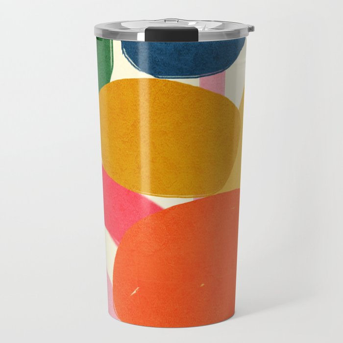 Modern Abstract Shape 01 Travel Mug Gallery Image 1