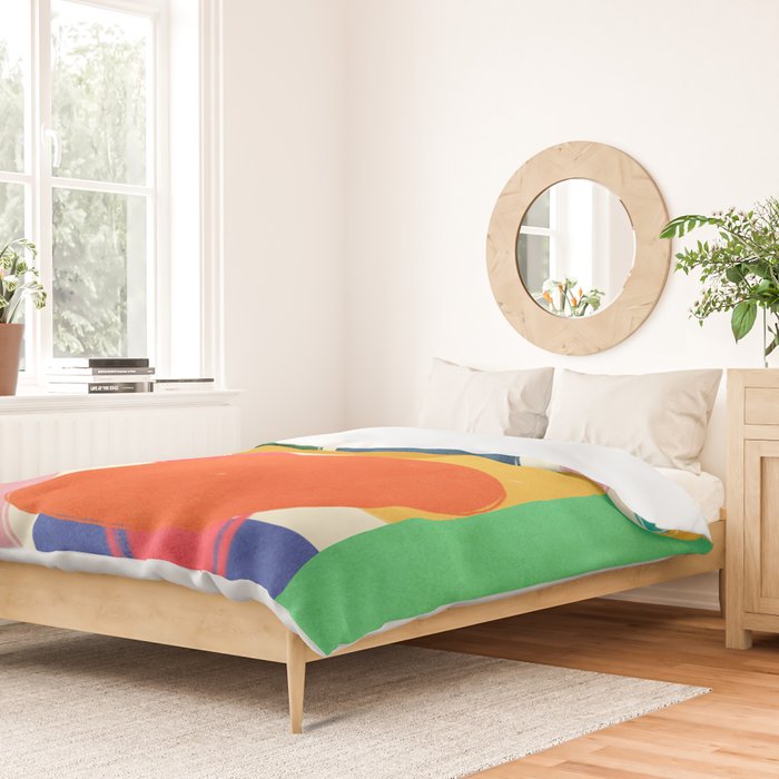 Modern Abstract Shape 01 Duvet Cover Gallery Image 2