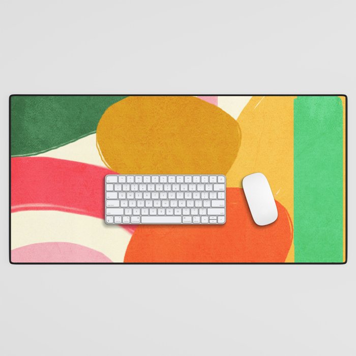 Modern Abstract Shape 01 Desk Mat Gallery Image 1
