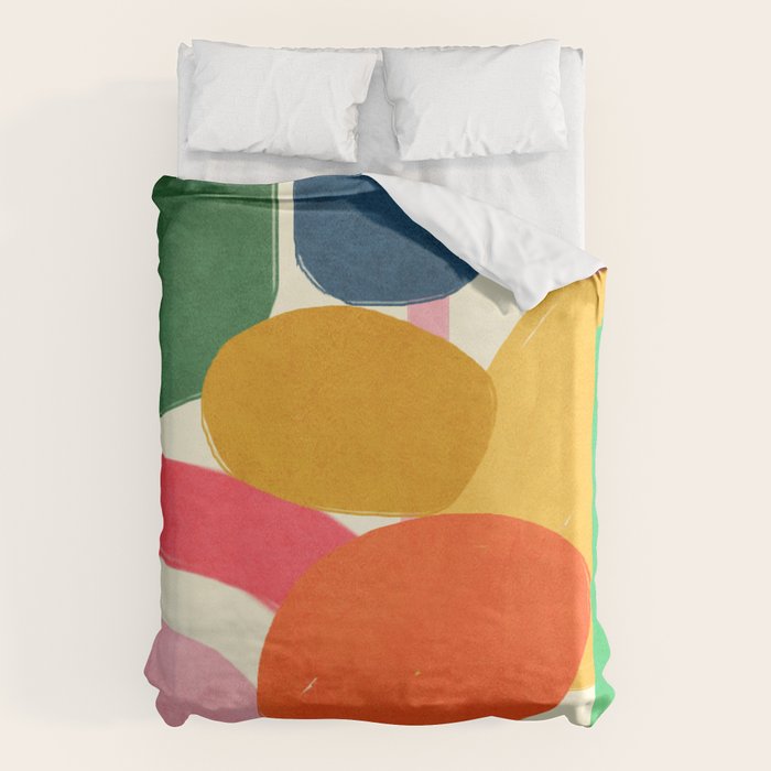 Modern Abstract Shape 01 Duvet Cover Gallery Image 1
