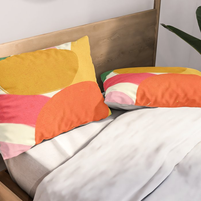 Modern Abstract Shape 01 Pillow Sham Gallery Image 2