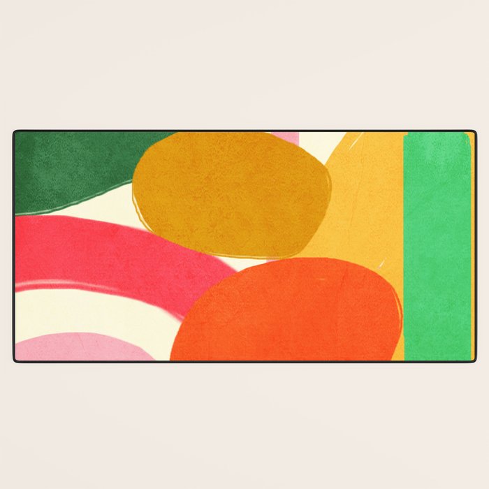 Modern Abstract Shape 01 Desk Mat Gallery Image 3