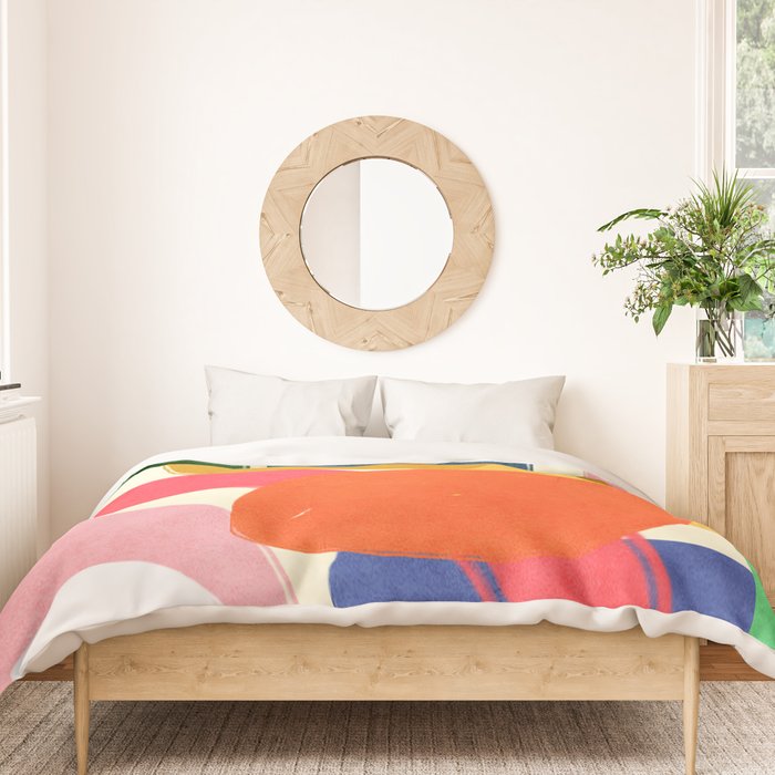 Modern Abstract Shape 01 Duvet Cover Gallery Image 3
