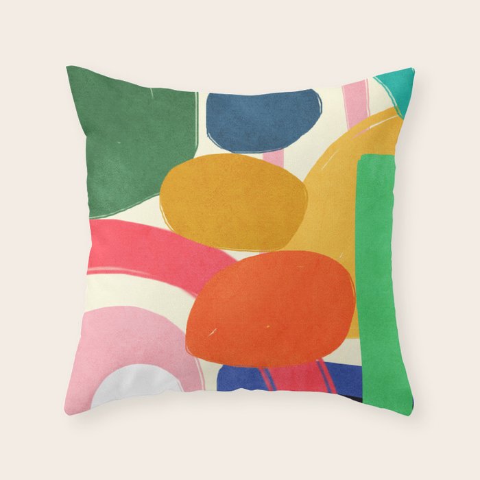 Modern Abstract Shape 01 Throw Pillow Gallery Image 6