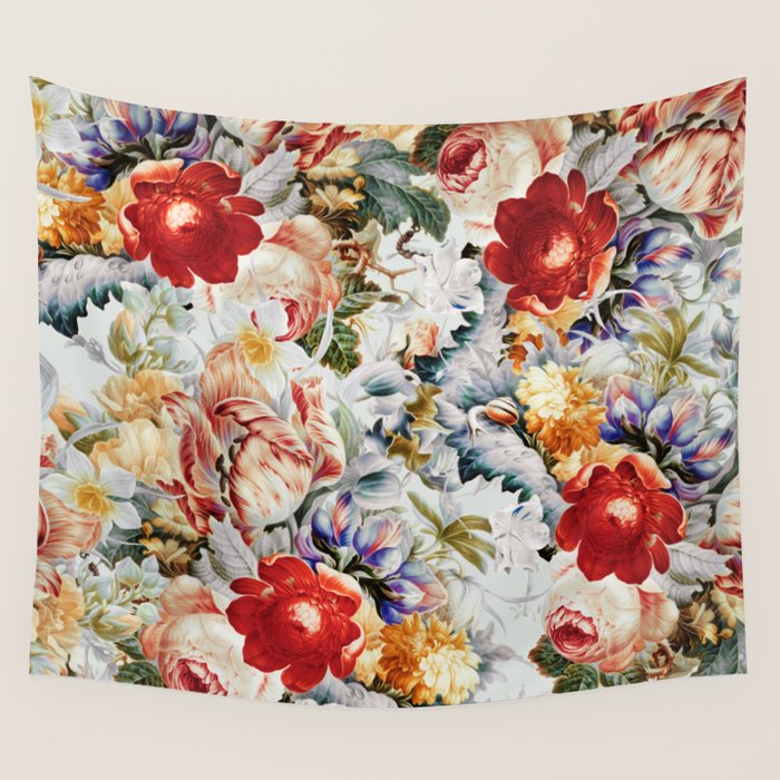 Glowing Florals-Summer Wall Tapestry Gallery Image 1