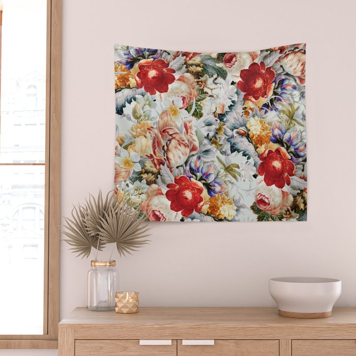 Glowing Florals-Summer Wall Tapestry Gallery Image 2