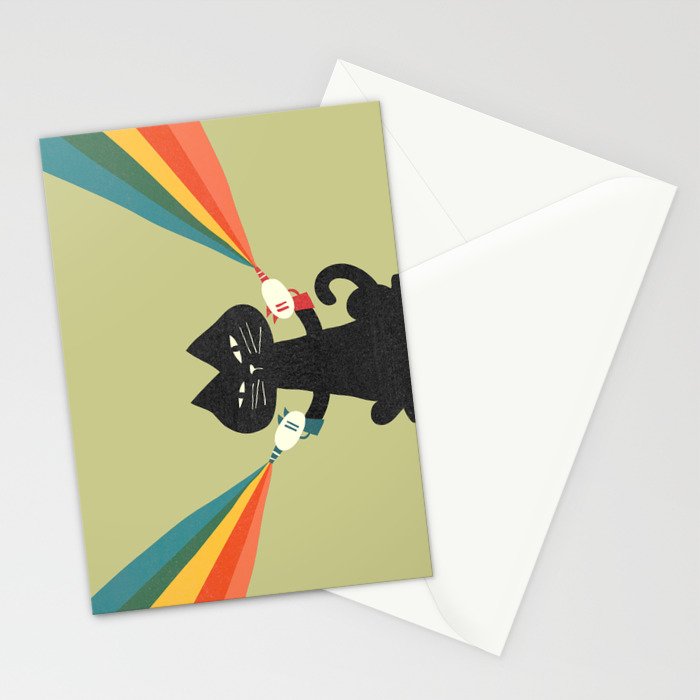 Ray gun cat Stationery Card Gallery Image 2