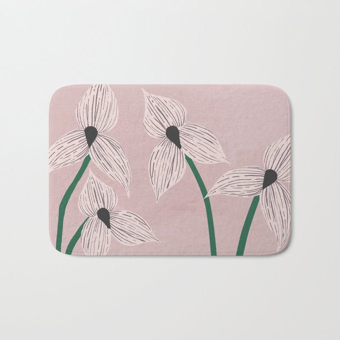 Mid Valley Floral Bath Mat Gallery Image 1